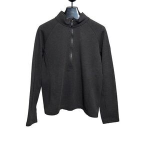 SPYDER Graphite Men's 1/2 Zip Long Sleeve Pullover Fleece Shirt with Collar XXL